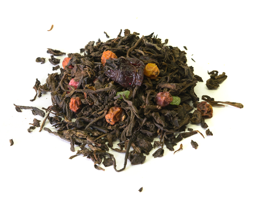 клюквенный морс (samovartime) / чай пуэр Тверь