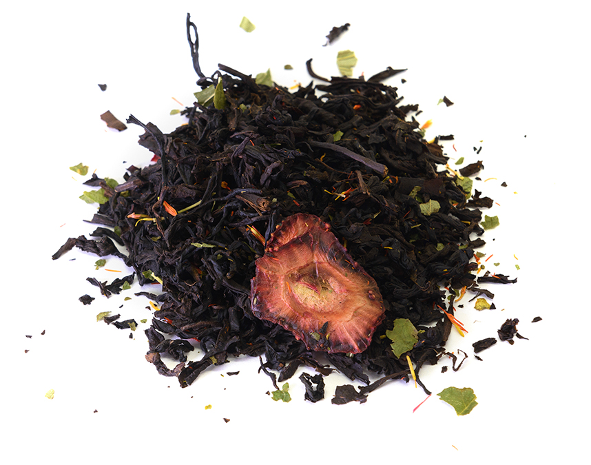 клубника со сливками (samovartime) / чай eco-line Тверь